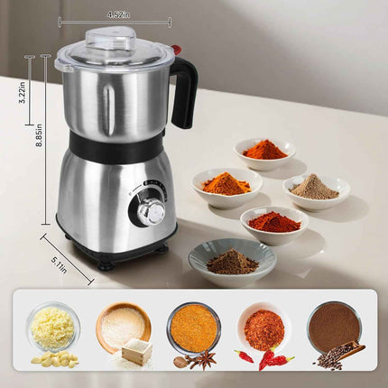 Spice Grinder Electric, Herb Nut Grinder for Kitchen, Detachable Espresso Grinde