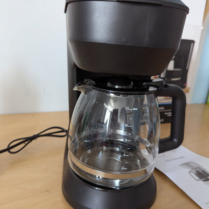 Mainstays 12 Cup Coffee Maker, Black, Plastic