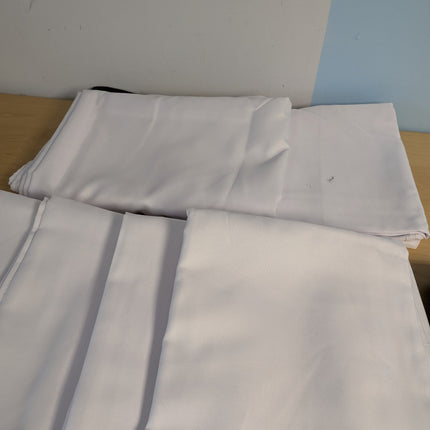 REWOMC 8 Pack White Tablecloths for 8ft Rectangle Tables 90 x 132 Inch - Polyest