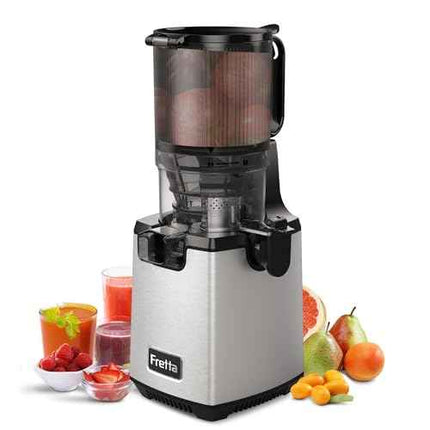Fretta Juicer Machine,Cold Press Juicer W/ 5.3'' Feed Chute for Whole Fruits Veg