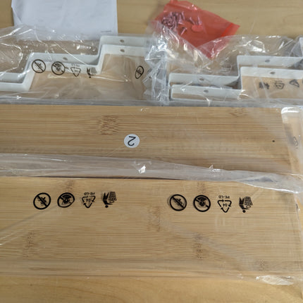 SONGMICS Bamboo Spice Rack, Set of 2 3 Tier Expandable Spice Rack, Storage Shelf