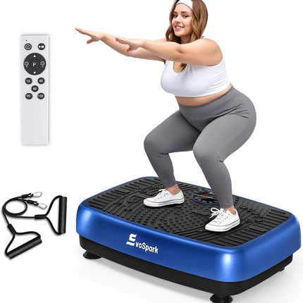 EvoSpark Vibration Plate Exercise Machine (2026) with Dual Motors, 120 Speeds, Remote & 450 lb Capacity