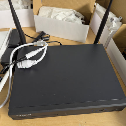 5MP HD, Audio Wireless Security Camera System, 3TB Hard Drive, SMONET 8CH Comple