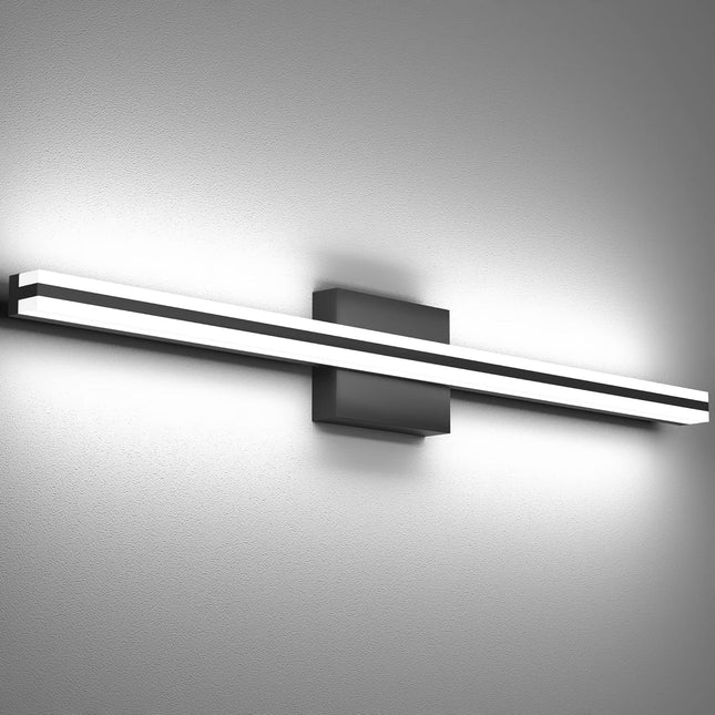 SOLFART Black Bathroom Vanity Light Fixtures Vanity Lights for Mirror Bathroom L