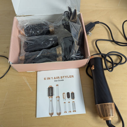 Blow Dryer Brush 5 in 1, Negative Ion Hair Dryer Brush Set Air Styler Curling Wr