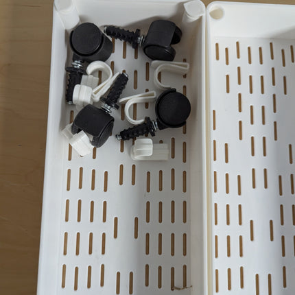 SONGMICS Slim Storage Cart, 4-Tier Rolling Cart, Narrow Utility Cart on Wheels,