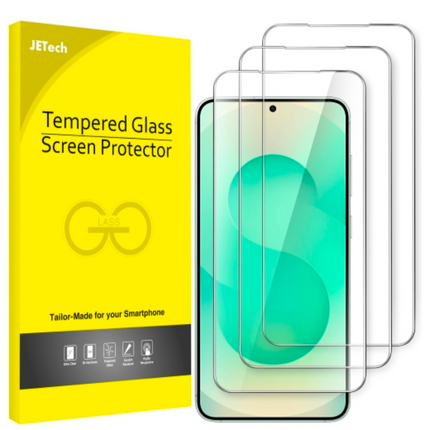 Screen Protector for Samsung Galaxy S25 Plus, Tempered Glass Display Guard, Clea