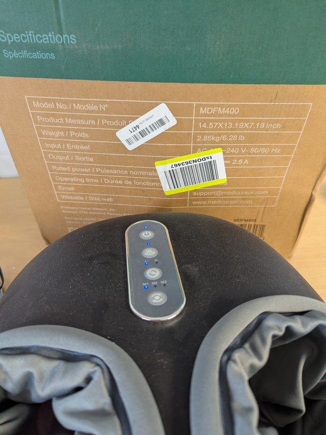 Medcursor Electric Shiatsu Foot Massager Machine with Soothing Heat, Deep Kneadi