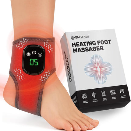 EMSense Triple Therapy Foot Massager | 3 in 1 Cordless & Portable Massager with