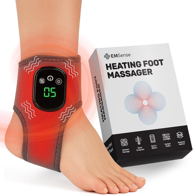 EMSense Triple Therapy Foot Massager | 3 in 1 Cordless & Portable Massager with