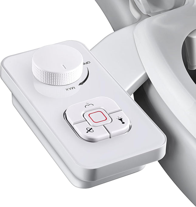 SAMODRA Bidet Attachment Non-Electric Cold Water Bidet Toilet Seat Attachment wi