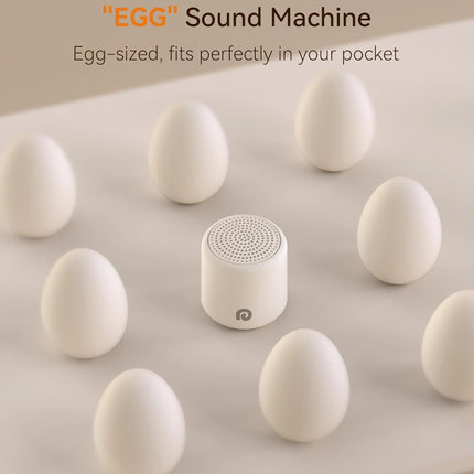 Dreamegg White Noise Machine - Portable Sound Machine Baby Adult, Travel White N