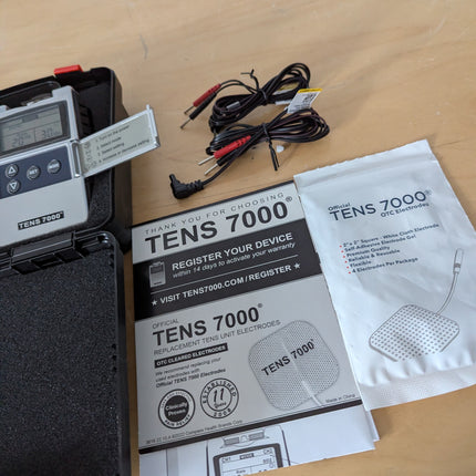 TENS 7000 Digital TENS Machine - for Back Pain, Neck Pain, General Pain Relief,
