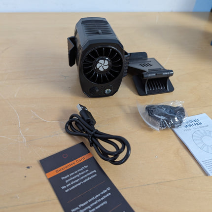 FlarePoint 4-in-1 Portable Fan: Waist/Neck/Desk Multi-Use | 7000RPM Rechargeable