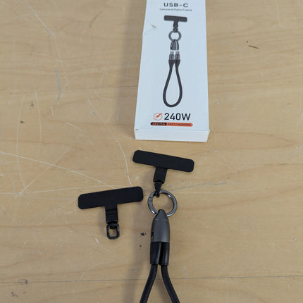 BotaniNest Phone Wrist Lanyard Built In 240W Type C Phone Lanyard Charging Fast