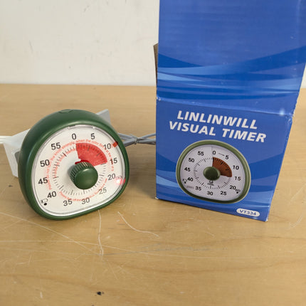 Linlinwill Rechargeable Visual Timer for Kids, Adjustable Volume & Alarm Duratio
