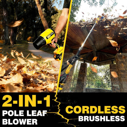 2 in 1 Cordless Leaf Blower for DEWALT 20V Max Battery, 740-CFM 190-MPH Handheld