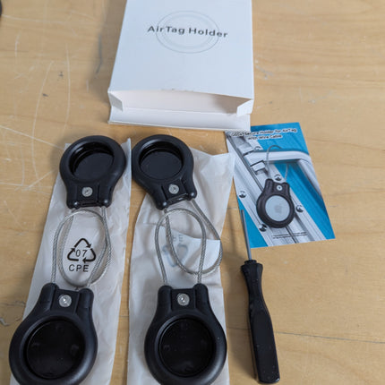 4 Pack for AirTag Keychain Holder, Air Tag Lock Case, compatible with Apple AirT