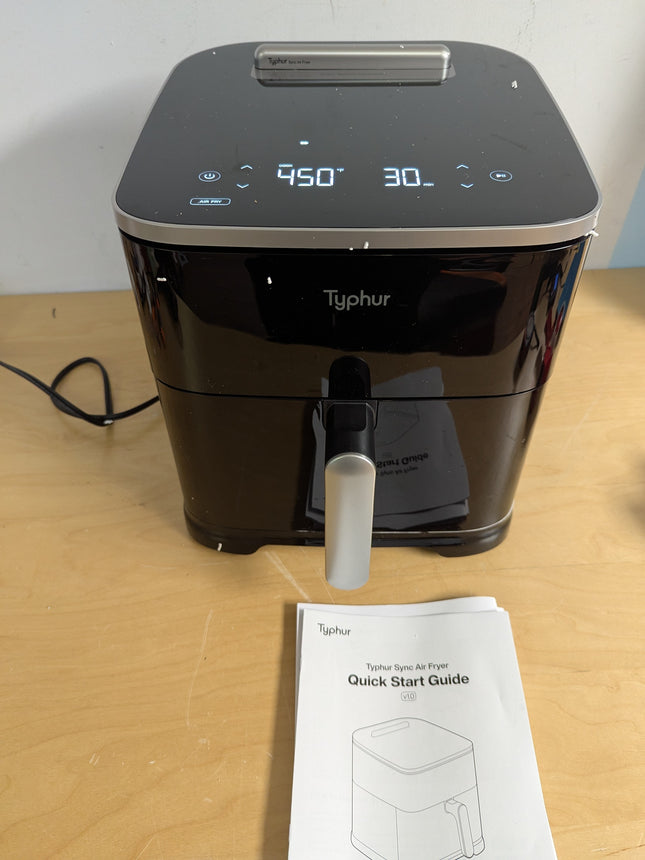 Typhur Sync 8QT Air Fryer with Built-in Wireless Thermometer, 9-in-1 Smart Airfr