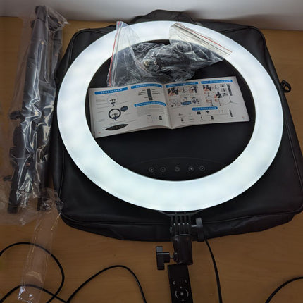 EOTO Light 19 inch LED Ring Light with Tripod Stand, Ring Light with Touch Panel