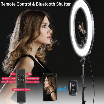 21 inch LED Ring Light with Tripod Stand, Video Ring Light for Selfie Photograph