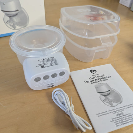 Bellababy Wearable Breast Pump Hands Free, Low Noise Pain Free, 4 Modes 6 Levels