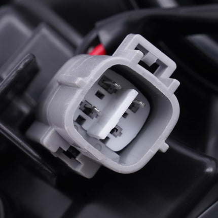 EnSyuSuMa Headlight Assembly Pair for Toyota RAV4 2009-2012, Left Driver & Right Passenger Side, Halogen, Clear Lens