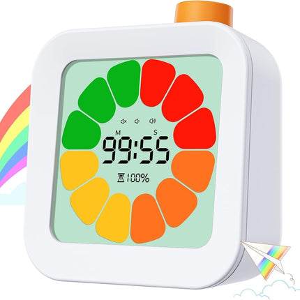 EooCoo Visual Timer for Kids, 99 Minute Colorful Petals Countdown Digital Timers