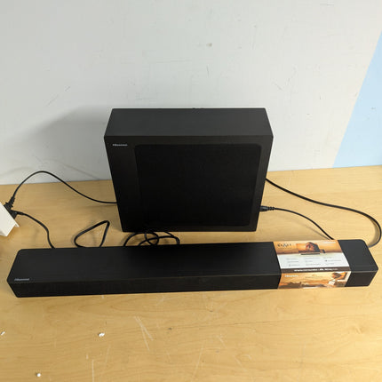 Incomplete — Hisense HS2100 2.1 Channel 240W Soundbar with Wireless Subwoofer, Dolby Audio