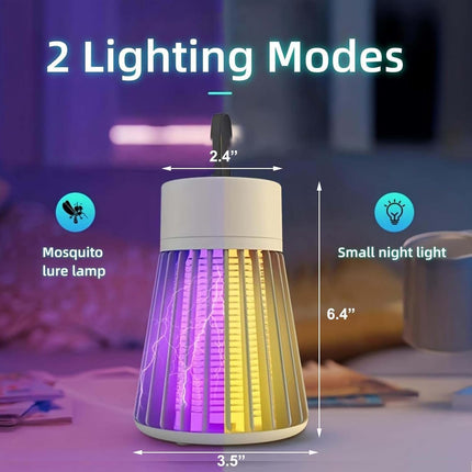 2025 New Mosquito Zapper, 2 in 1 Portable Cordless Camping Lamp, Mute and USB Ch