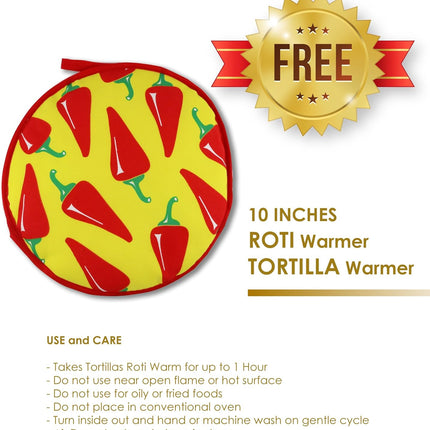 10inch Roti Maker by StarBlue with FREE Roti Warmer - The automatic Stainless St