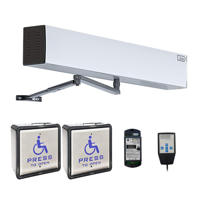 Olideauto 120B Automatic Door Opener for Swing Door with Wired Wireless 2-in-1 S