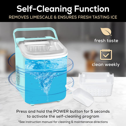 Igloo Automatic Self-Cleaning Portable Electric Countertop Ice Maker Machine wit