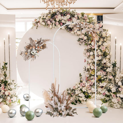 Metal Arch Backdrop Stand Wedding Balloon Arch Stand Set of 2 (5FT,6FT) for Indo