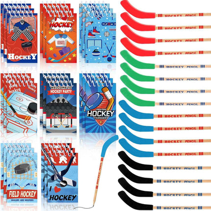 Kisston 48 Pcs Hockey Party Favors Include 24 Mini Notebooks Sports Notepads and