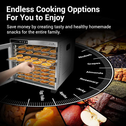 London Sunshine® Commercial Grade Food Dehydrator - Double Wall Stainless Steel