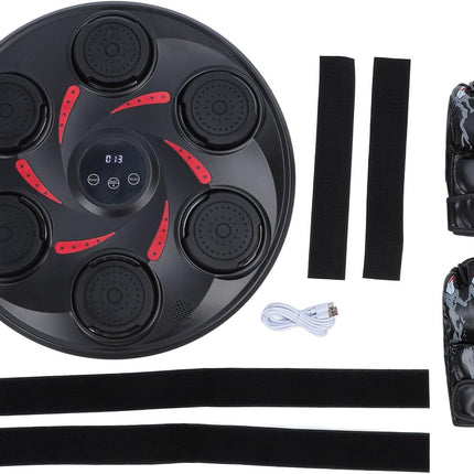 Music Boxing Machine, Wall Mounted Boxing Game with Gloves