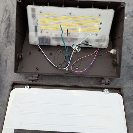 120W LED Wall Pack 100W 80W Adjustable, 3000K/4000K/5000K Selectable, 120-277V 1
