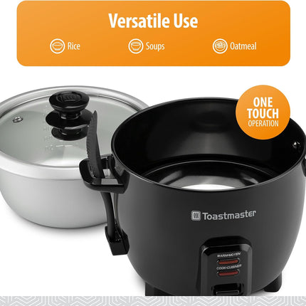 Toastmaster Electric Rice Cooker - Large Capacity for Soups, Oatmeal & More - Au