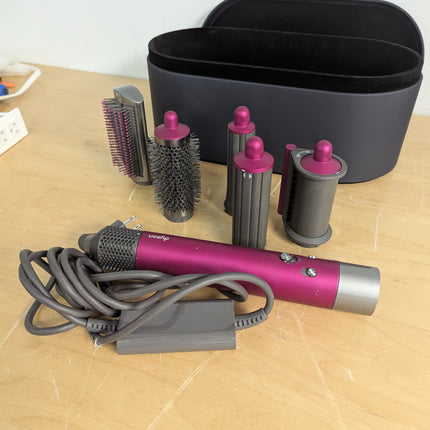 Dyson Airwrap i.d.™ Complete Multi-Styler, Fuchsia, 5 Attachments with Case (No Firm Brush)