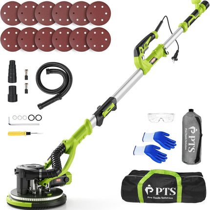 PTS Drywall Sander, 8.5A Electric Drywall Sander with Vacuum Dust Collection, 5
