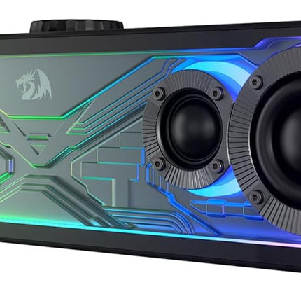 Redragon GS817 RGB Desktop Soundbar, 2.0 Channel Stereo Speakers for Desktop w/M
