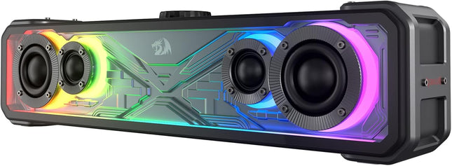Redragon GS817 RGB Desktop Soundbar, 2.0 Channel Stereo Speakers for Desktop w/M