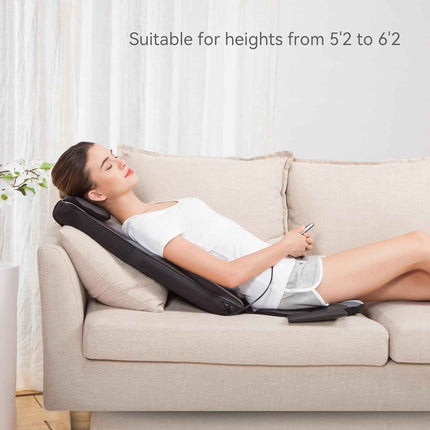 Snailax Back Massager with Heat, Shiatsu Massager Cushion, Massager Chair，Seat M