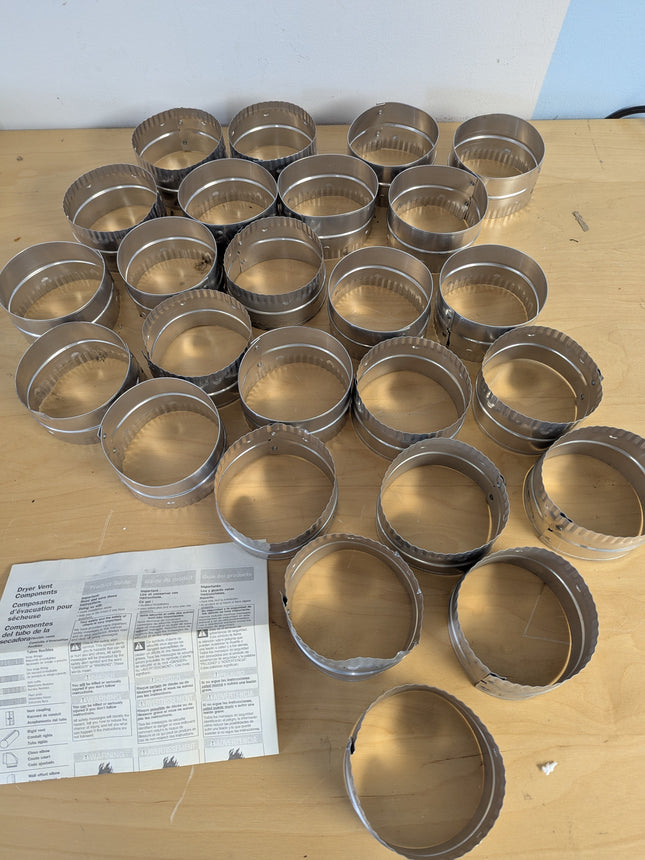 Builder's Best 110137 Duct Coupling 4", Aluminum, set of 20