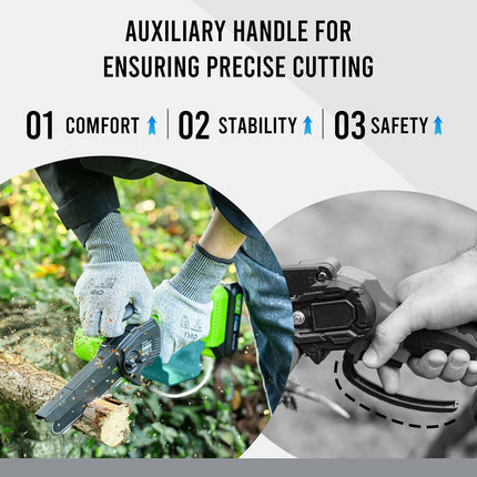 STEELITE 2-in-1 Brushless Electric Pole Saw & Cordless Chainsaw, 5.29 lbs Lightw