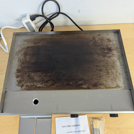 (Used - Fair) 22 Inch Commercial Electric Griddle 3000W, Stainless Flat Top