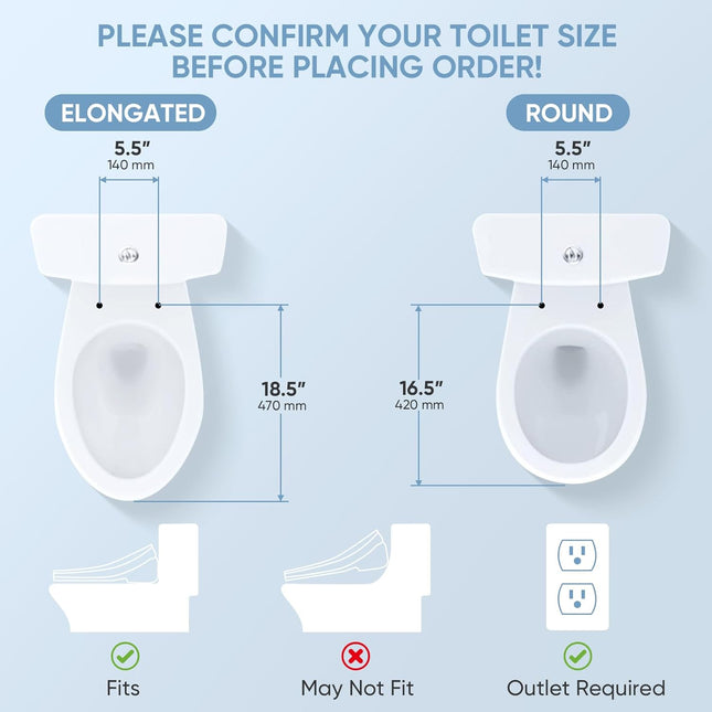 LEIVI Electric Bidet Smart Toilet Seat