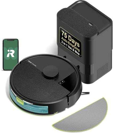 iRobot Roomba 104 2in1 Vacuum & Mop Robot - Self-Empties for 75 Days, Intense Po