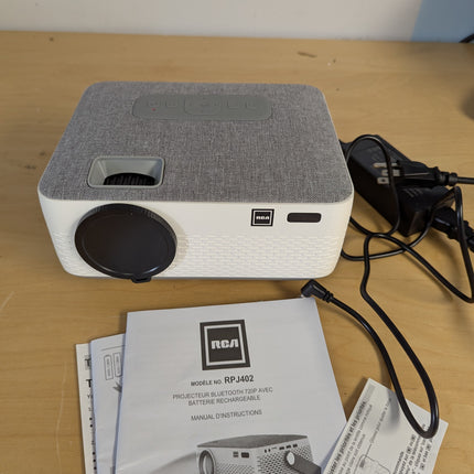 RCA RPJ402 1080P Bluetooth 5.0 Home Theater, Video Projector, LCD Display, HDMI